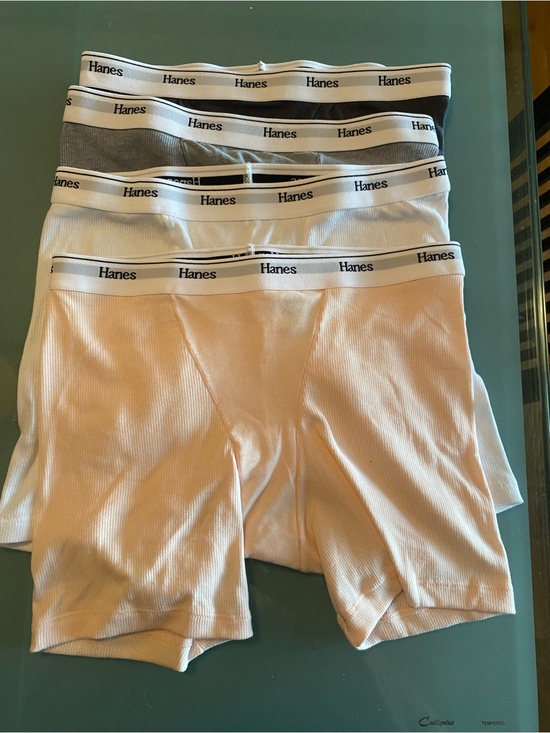 Hanes Other - Hanes her way Boxer Brief 4-Pack in White, Gray, Dark gray, pink.  Size S